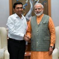 Goa CM Pramod Sawant with the PM