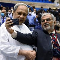Justice Sanjaya Kumar Mishra (right)/Sanjay Sharma/ANI Photo