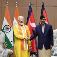 PM Modi with Nepal PM Sher Bahadur Deuba