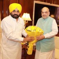 The Punjab CM with the Union Home Minister