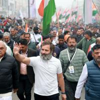 Rahul Gandhi during the Bharat Jodo Yatra in Panipat, January 7, 2023/ANI Photo