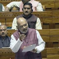 Union Home Minister Amit Shah speaks in the Lok Sabha.