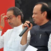 Uddhav Thackeray and Ajit Pawar (right)/File image