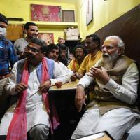 PM holds a chai pe charcha in Varanasi