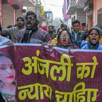 Residents demand justice for Kanjhawala case victim, Anjali Singh