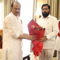 Maharashtra caretaker CM Eknath Shinde and NCP chief Ajit Pawar