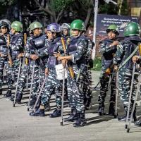 Security forces in Imphal