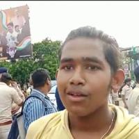 A video grab of the boy who abused Baghel