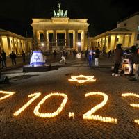 Commemoration of the Hamas attack in Berlin. Fabrizio Bench/Reuters