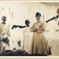 Atul Dodiya's painting of the Mahatma with Pt Nehru, Khan Abdul Ghaffar Khan, Sardar Vallabhbhai Patel and Maulana Azad