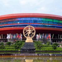 The venue of the G20 meet: Bharat Mandapam
