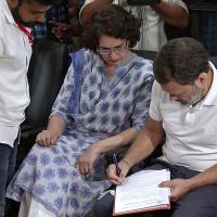 Rahul Gandhi filing his nomination from the Wayanad seat yesterday