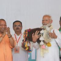 PM at a rally in Amroha, UP