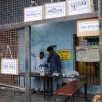 A polling booth