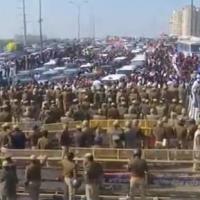 The heavily fortified Ghazipur border