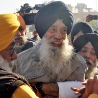 Former Khalistani terrorist Narain Singh Chaura (second from left)/ANI Photo