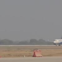 An IndiGo flight makes first validation flight for Noida Airport/ANI on X