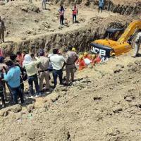 A rescue op at a borewell. File pic