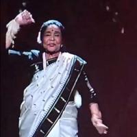 Asha Bhosle at her concert in Dubai