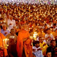 No, not Ayodhya, this is at a temple in Ahmedabad.  Amit Dave/Reuters