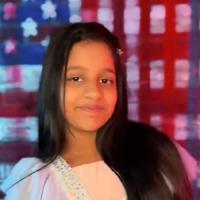 A nine-year-old Indian-origin girl Pranysqa Mishra/Courtesy Pranysqa on X
