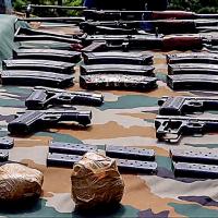 Weapons recovered along the LoC