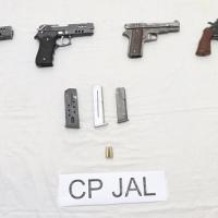 The weapons recovered from the arrested gang members/Punjab police on X
