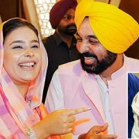 Punjab CM Bhagwant Mann and his wife Gurpreet Kaur blessed with a baby girl/ANI Photo