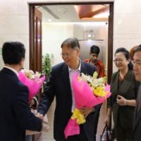 Image: Xu Feihong arrives in Delhi