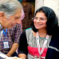 Industrialist and philanthropist Ratan Tata casts his vote in Mumbai/ANI Photo