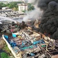 Fire at the chemical factory in Dombivli near Mumbai/ANI Photo