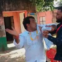 Naresh Meena slaps an SDM