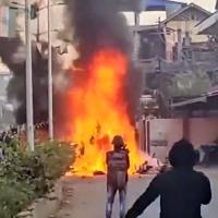 Manipur MLAs homes were set on fire