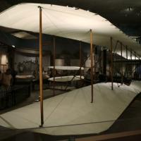 The Wright Brothers' plane at the Smithsonian museum.