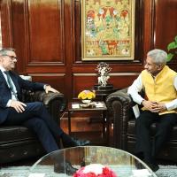 German NSA Jens Pltner meets External Affairs Minister S Jaishankar/Courtesy X