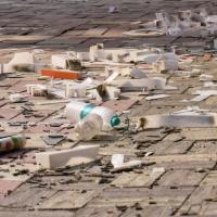 The blast ripped through a wall of the school