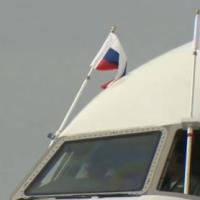 The PM's plane touches down at Kazan