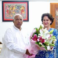 Priyanka Gandhi Vadra met Mallikarjun Kharge yesterday