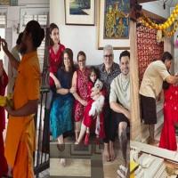 Soha Ali Khan with husband-actor Kunal Kemmu and daughter pray at temple, Mumbai/Courtesy Instagram