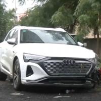 The Audi that was involved in the accident