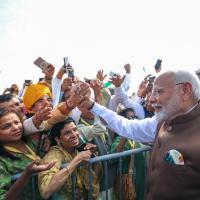 PM Narendra Modi receives rousing welcome from Indian community members in Philadelphia/ANI Photo