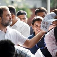 Rahul Gandhi campaigning in Haryana