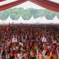 Crowds at Sonepat come to hear PM speak