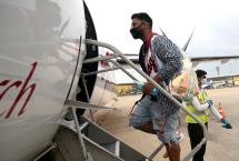 PIX: Delhi Capitals' players assemble in Mumbai