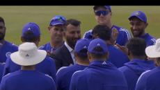 PIX: Pujara hands Sudharsan Test cap