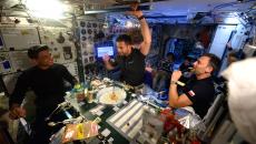 PIX: Shuks parties on space station ahead of homecoming 