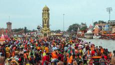 Collecting Water From The Ganga