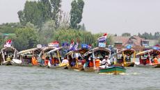 A Shikara Rally On Dal Lake