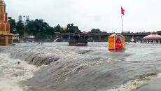 Temples Submerged In Godavari