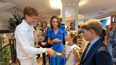 PIX: When Champion Sinner met UK's Royal kids